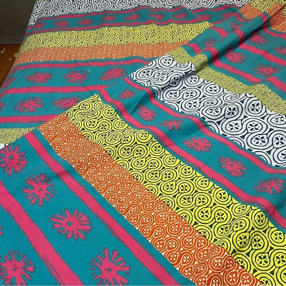 IKEA Lappljung multicolored tribal stripe twin duvet cover